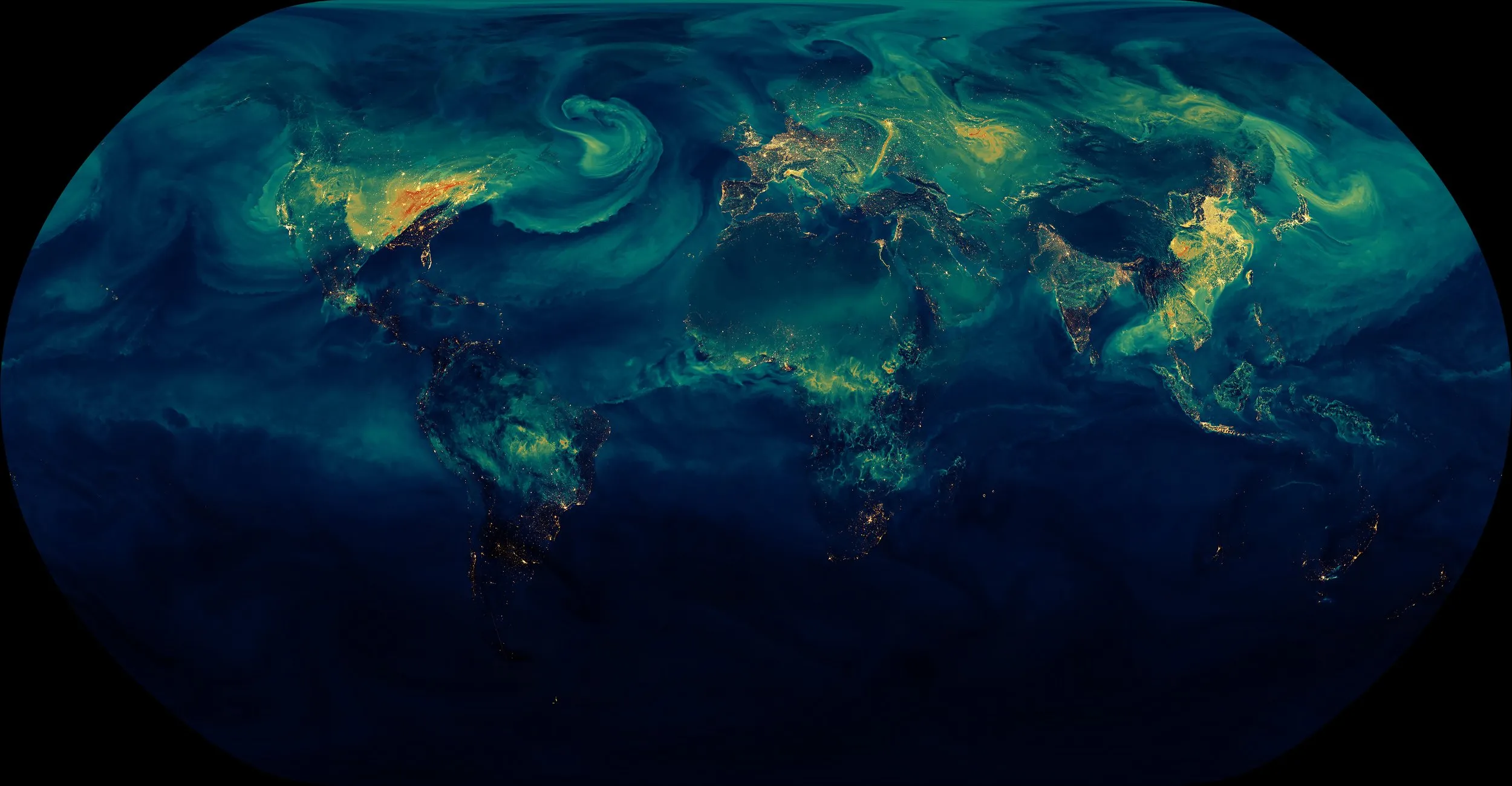 CO2 emissions sources across the globe