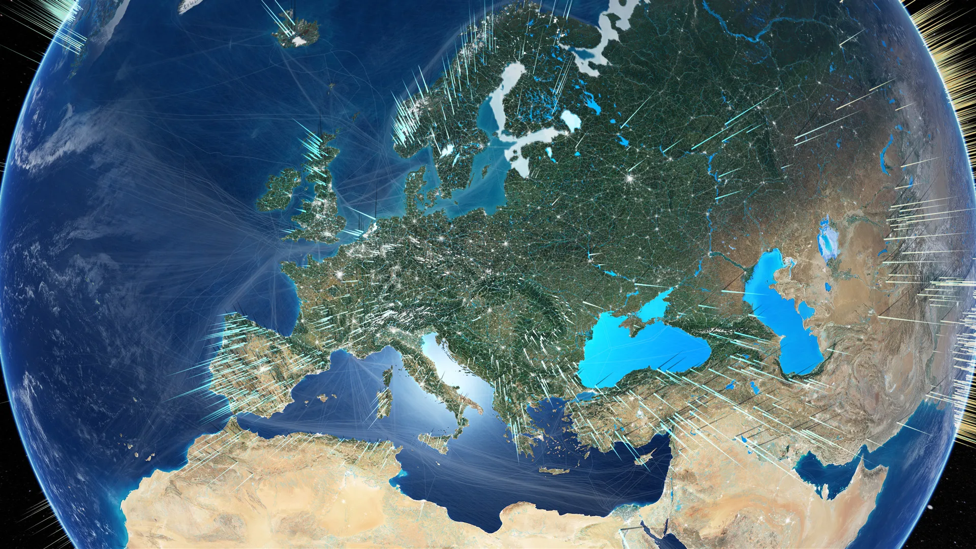 Water in the Anthropocene - Water cycle visualization