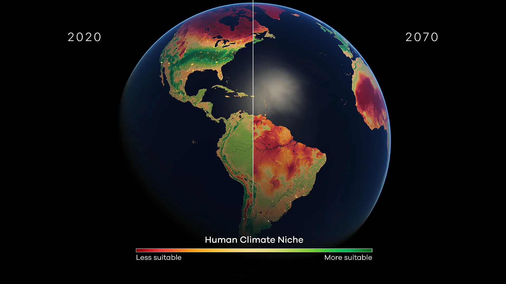 Human Climate Niche - Crop-based food production and temperature