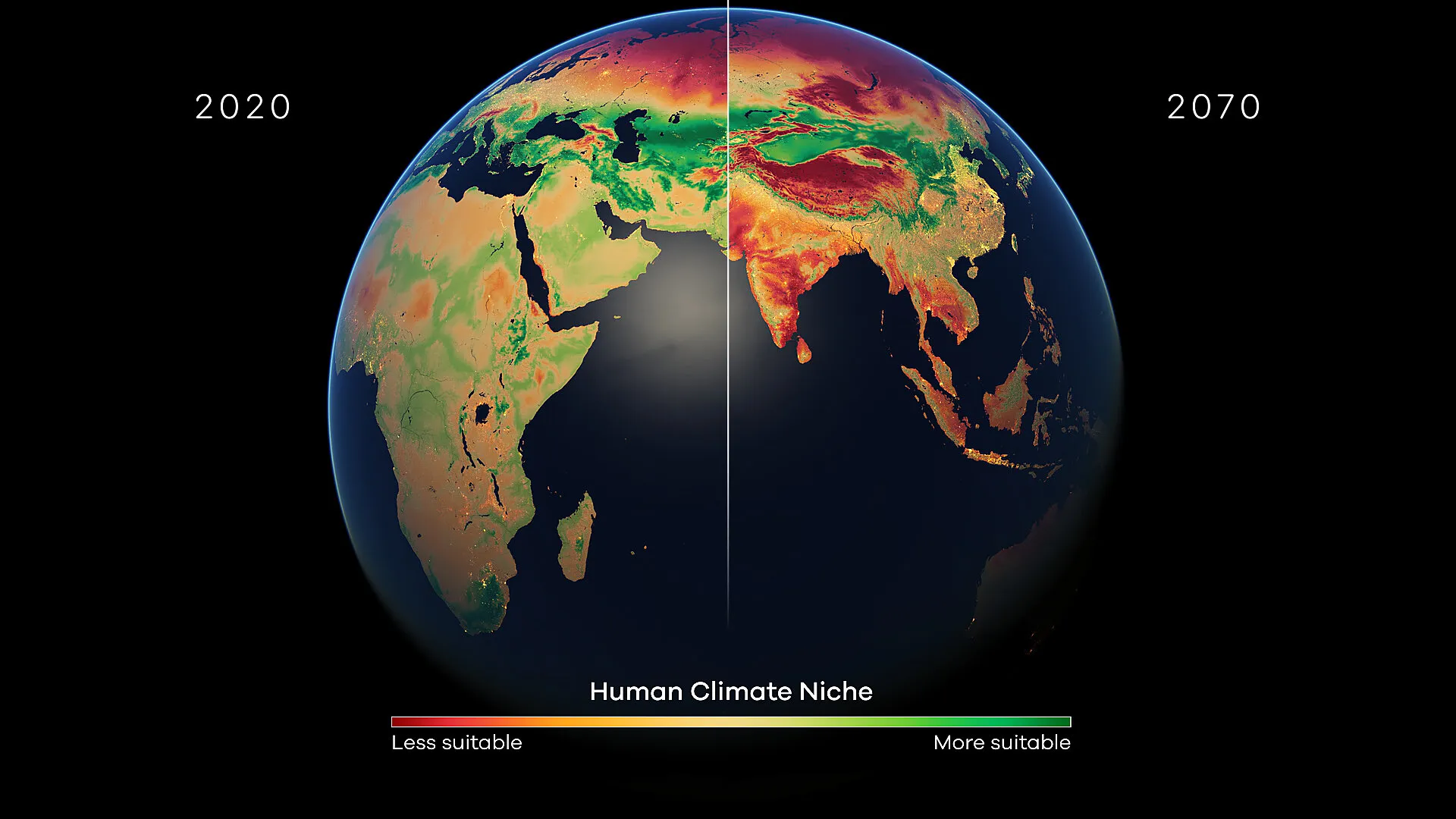 Human Climate Niche - Crop-based habitability