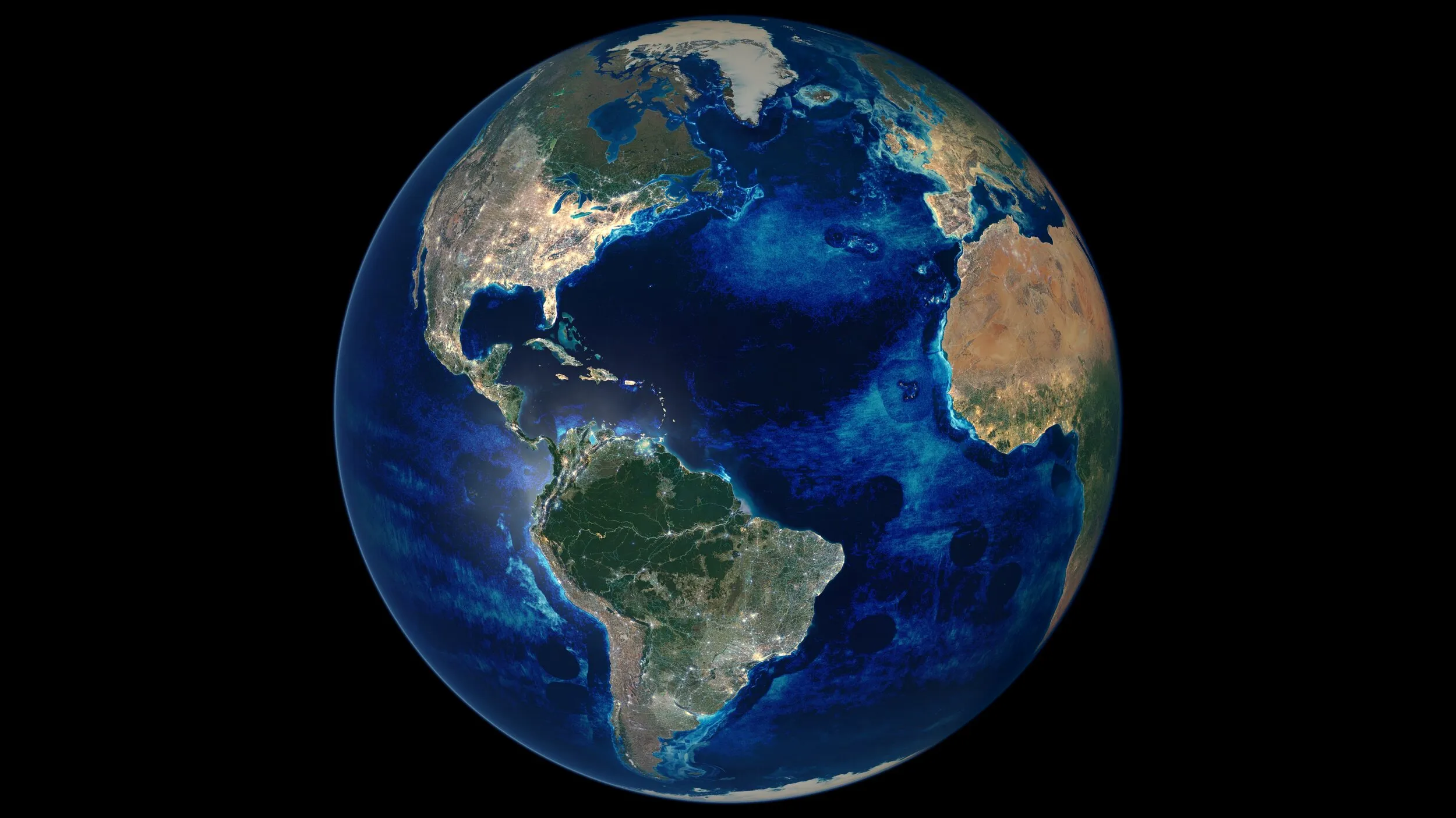 Anthropocene Earth visualization