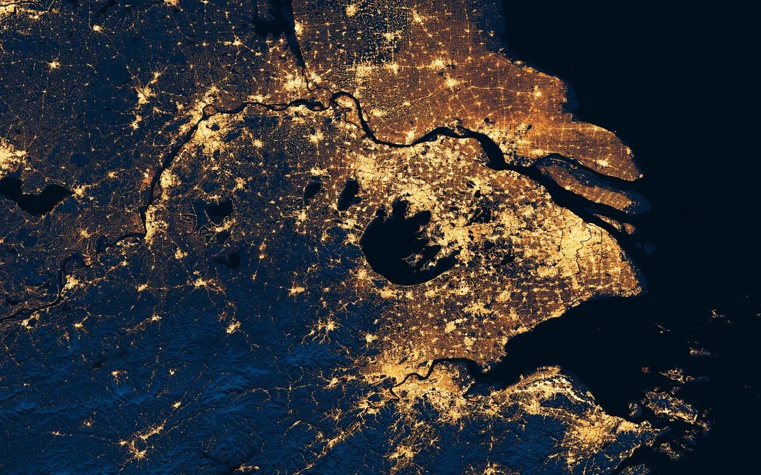 Shanghai urban sprawl