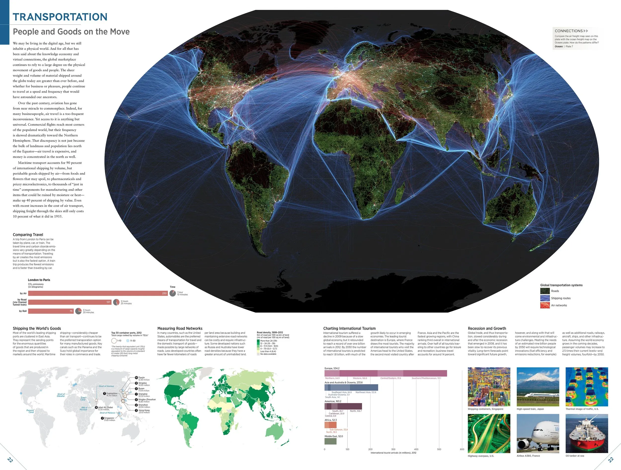 Atlas double-page map spread