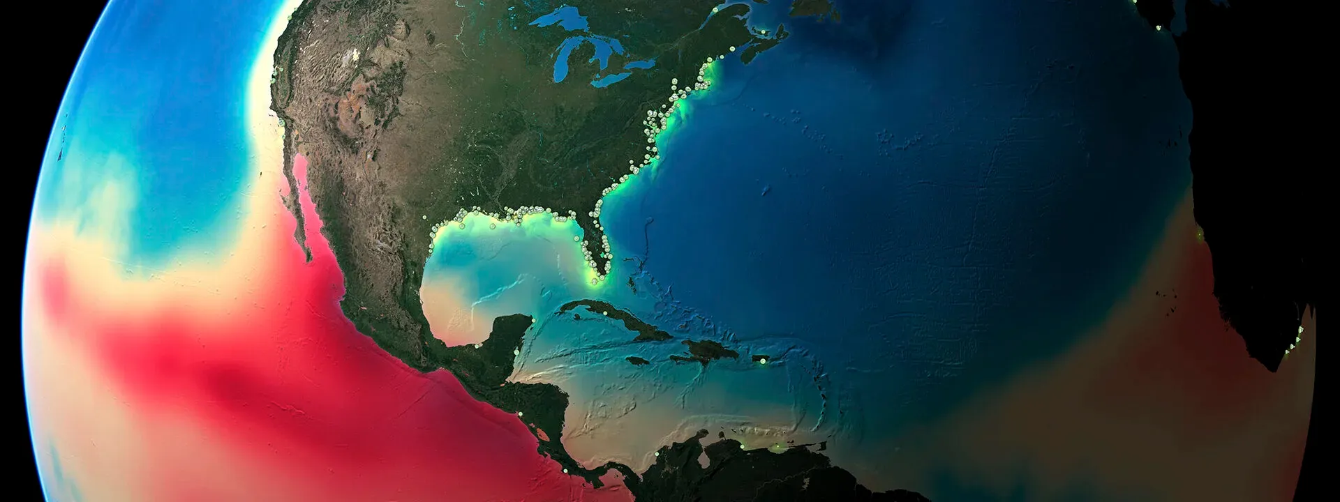 Global ocean deoxygenation visualization