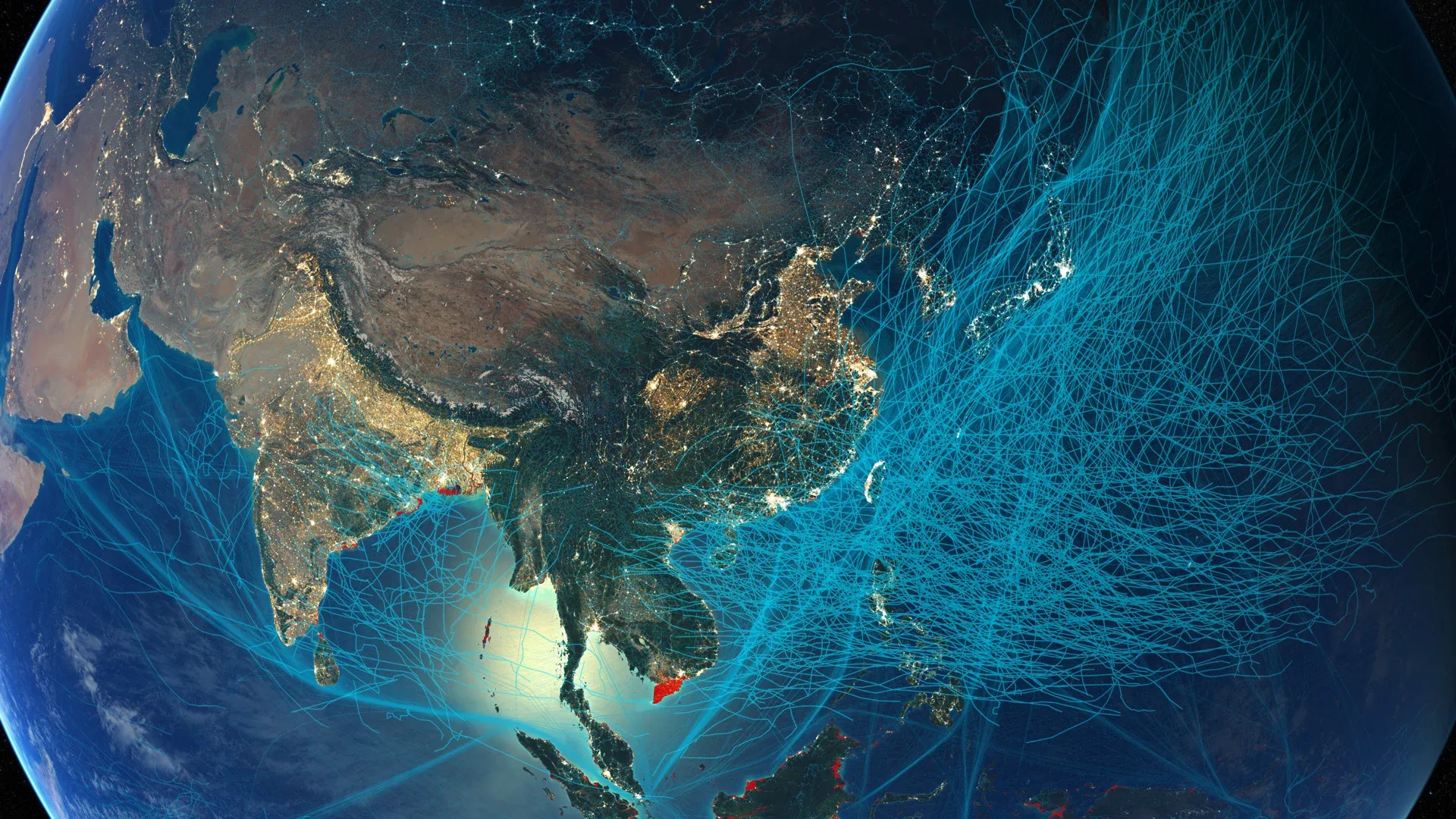 IPCC data visualization - observed temperature change