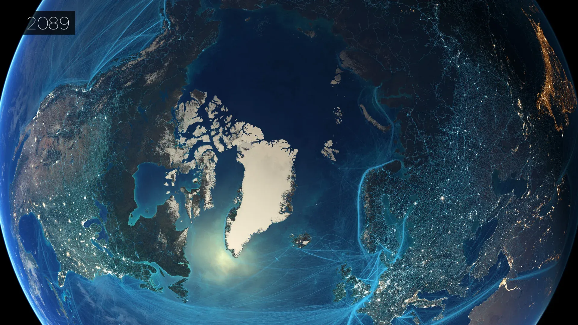 IPCC data visualization - Arctic sea ice