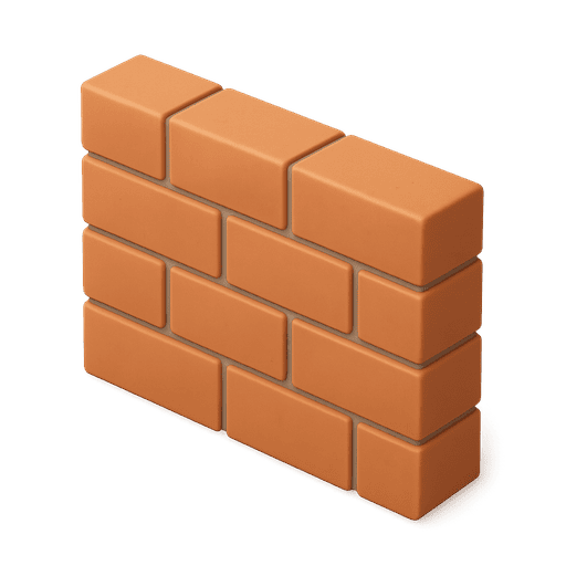 A brick wall — the universal sign of partition between people who could otherwise cooperate.