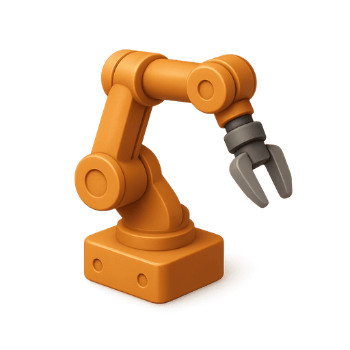 An industrial robot arm — a self-actuating system whose decisions the affected humans cannot inspect.