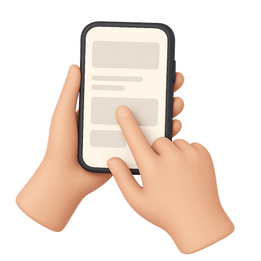 A hand scrolling a smartphone — the activity now displacing the in-person interactions that built local trust.