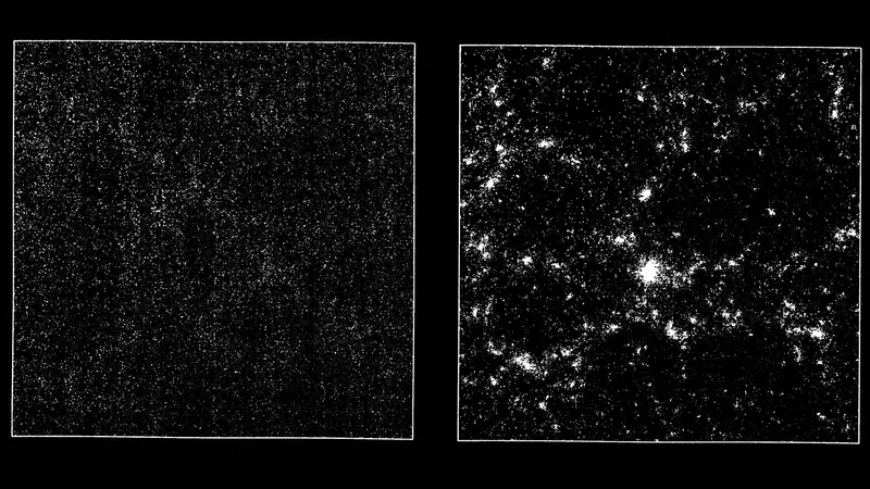 Davis, Efstathiou, Frenk & White CDM simulations: image from the project