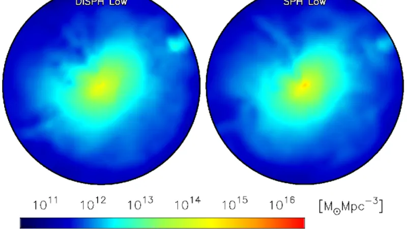 Santa Barbara cluster comparison project: image from the project
