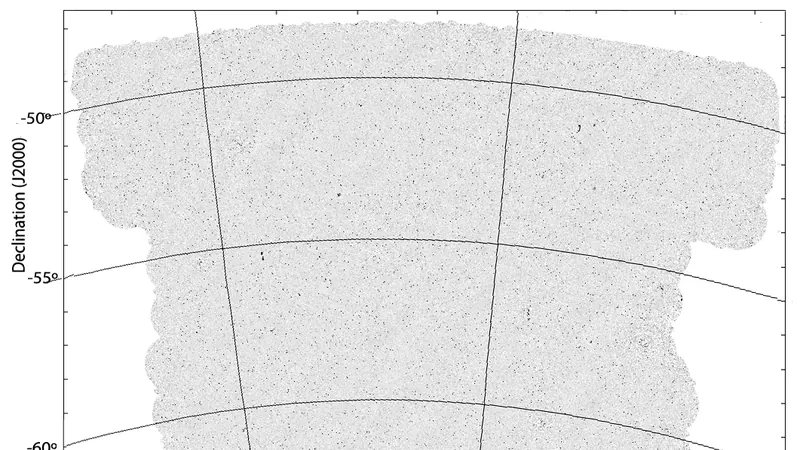 Evolutionary Map of the Universe (EMU): image from the project