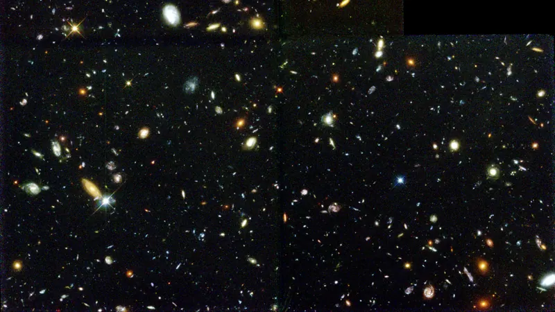 Hubble Deep Field (HDF): image from the project