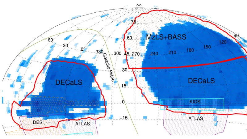 DESI Legacy Imaging Surveys (DECaLS, BASS, MzLS): image from the project