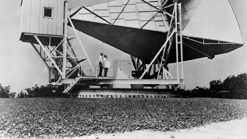 Penzias & Wilson discovery of the CMB: image from the project
