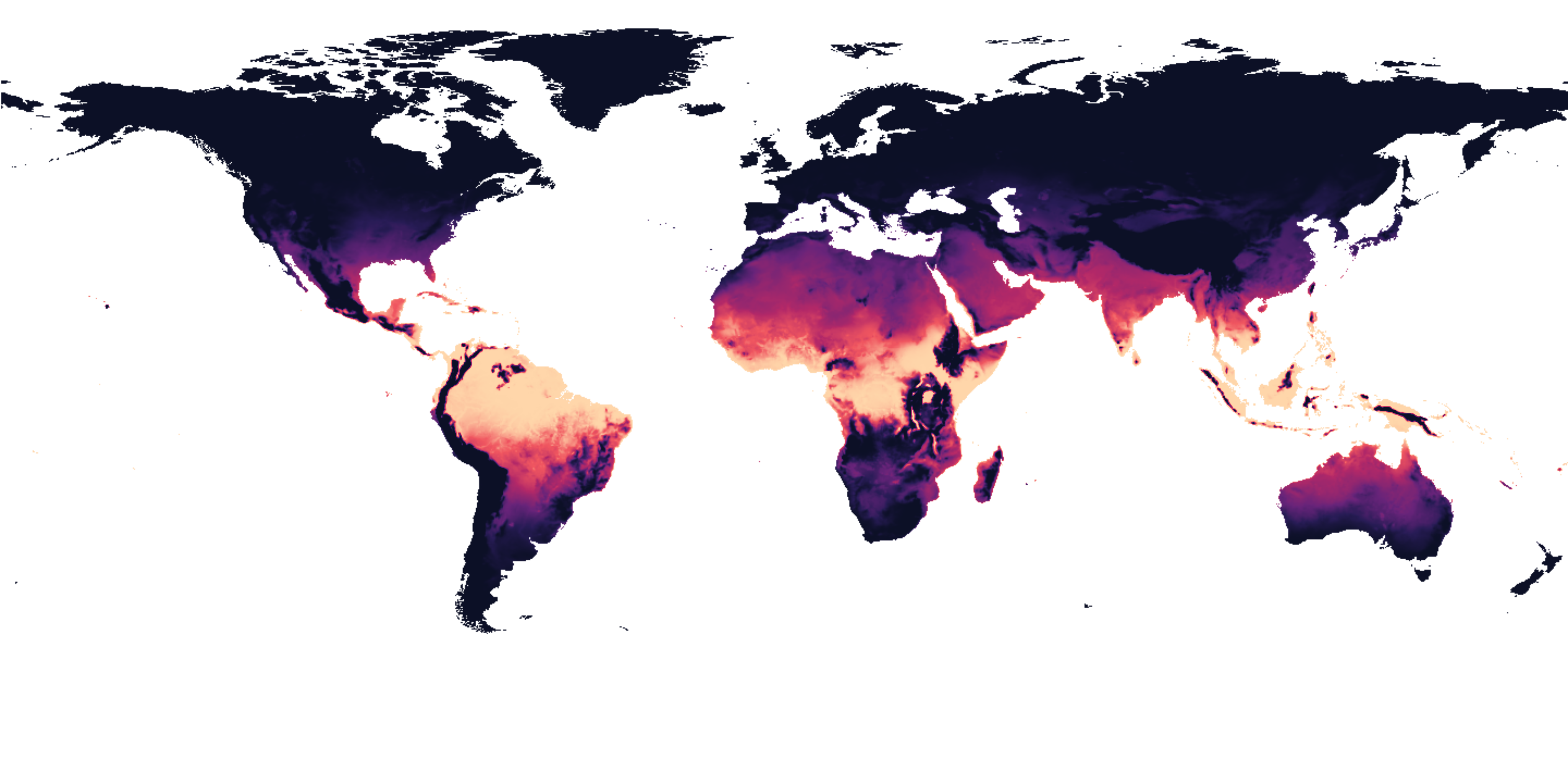 Tropical nights per year, 2015–2024